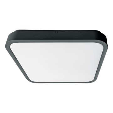 Brilagi - Plafoniera da bagno LED con sensore ZENNA LED/24W/230V 34,5x34,5 cm IP44 antracite + telecomando