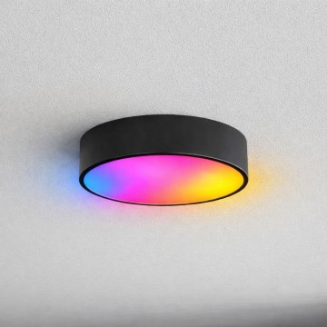 Brilagi - Plafoniera da bagno LED RGBW dimmerabile CLARE 2xE27/9W/230V 2700-6500K Ø 30 cm IP54 Wi-Fi nero