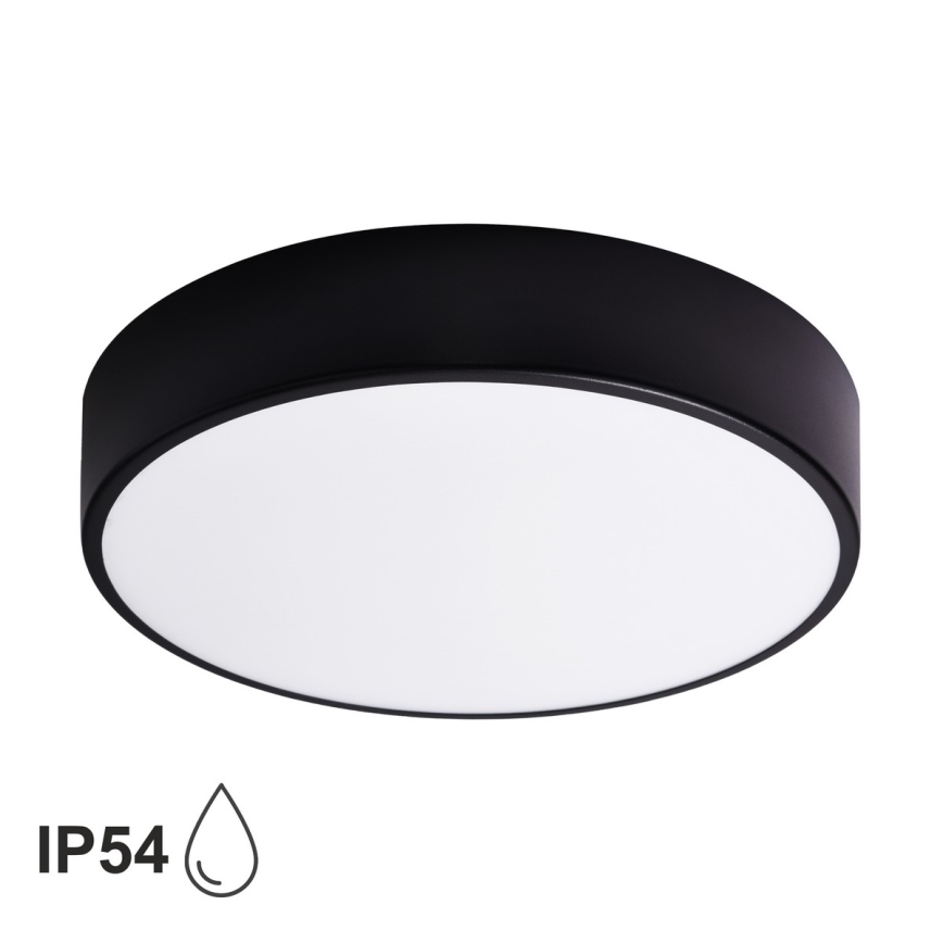 Brilagi - Plafoniera LED RGBW dimmerabile per bagno CLARE 3xE27/9W/230V 2700-6500K Ø 40 cm IP54 Wi‑Fi nero