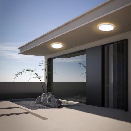 Brilagi - Plafoniera da soffitto per bagno ULTRA SLIM LED/18W/230V Ø 30 cm argento IP54