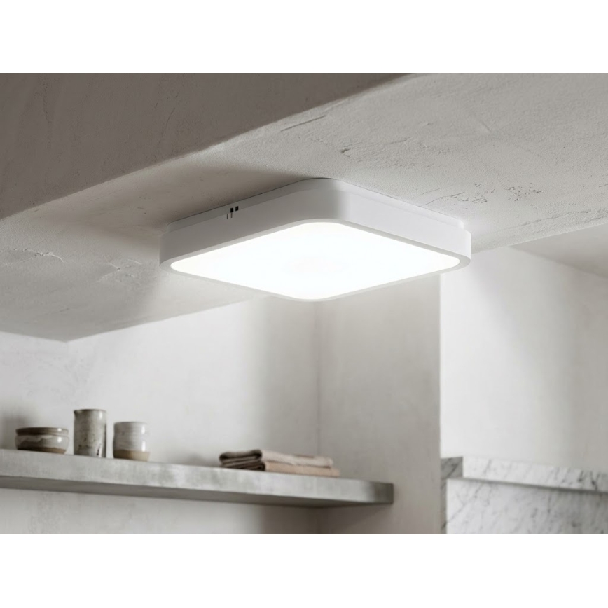 Brilagi - Plafoniera LED da soffitto per bagno ZENNA LED/24W/230V 34,5x34,5 cm IP44 bianco