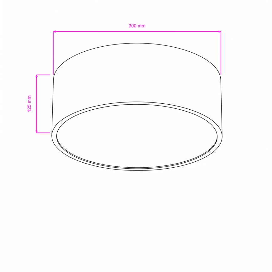 Brilagi - Plafoniera da bagno POOL 2xE27/15W/230V Ø 30 cm IP54 beige