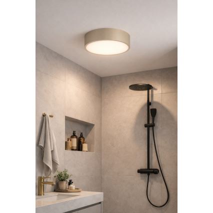 Brilagi - Plafoniera da bagno POOL 5xE27/15W/230V Ø 60 cm IP54 beige