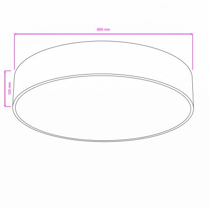 Brilagi - Plafoniera da bagno POOL 5xE27/15W/230V Ø 60 cm IP54 beige