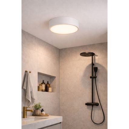 Brilagi - Plafoniera da bagno POOL 5xE27/15W/230V Ø 60 cm IP54 bianco