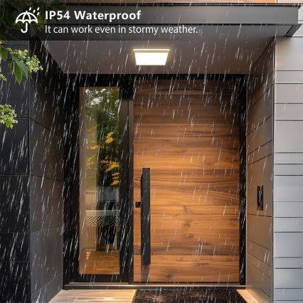 Brilagi - Plafoniera LED da bagno ULTRA SLIM LED/18W/230V 30x30 cm dorata IP54