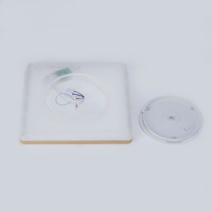 Brilagi - Plafoniera LED da bagno ULTRA SLIM LED/18W/230V 30x30 cm dorata IP54