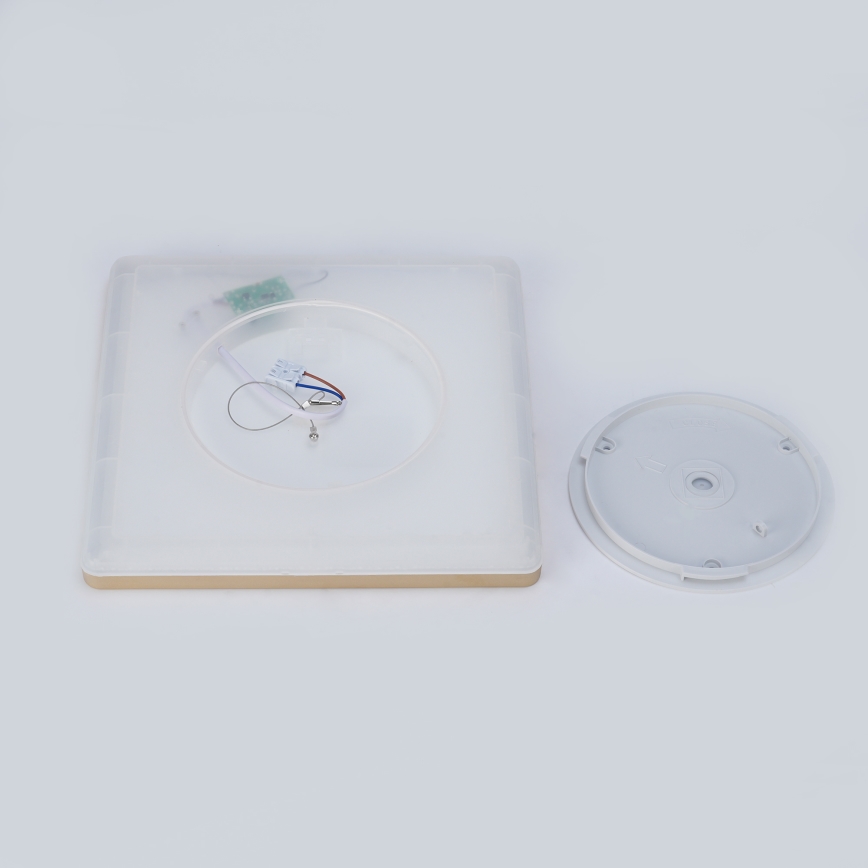 Brilagi - Plafoniera LED da bagno ULTRA SLIM LED/18W/230V 30x30 cm dorata IP54