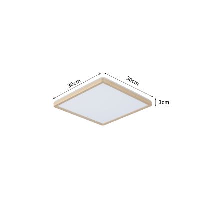 Brilagi - Plafoniera LED da bagno ULTRA SLIM LED/18W/230V 30x30 cm dorata IP54