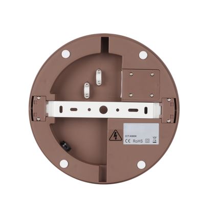 Brilagi - plafoniera da esterno a LED BENE LED/24W/230V Ø 26 cm marrone IP54