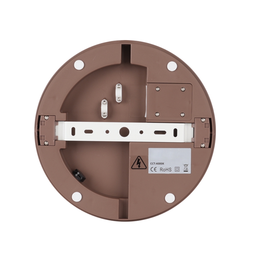 Brilagi - plafoniera da esterno a LED BENE LED/24W/230V Ø 26 cm marrone IP54