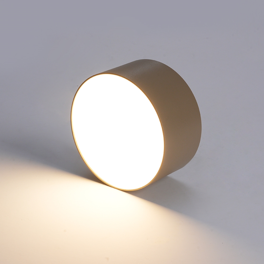 BRILAGI - Plafoniera a LED da esterno FORIS LED/14W/230V Ø 12 cm beige IP44