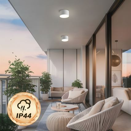 BRILAGI - Plafoniera da esterno a LED FORIS LED/9W/230V Ø 9 cm bianca IP44