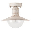 Brilagi - Plafoniera da esterno MOLDE 1xE27/60W IP44 bianco/patina