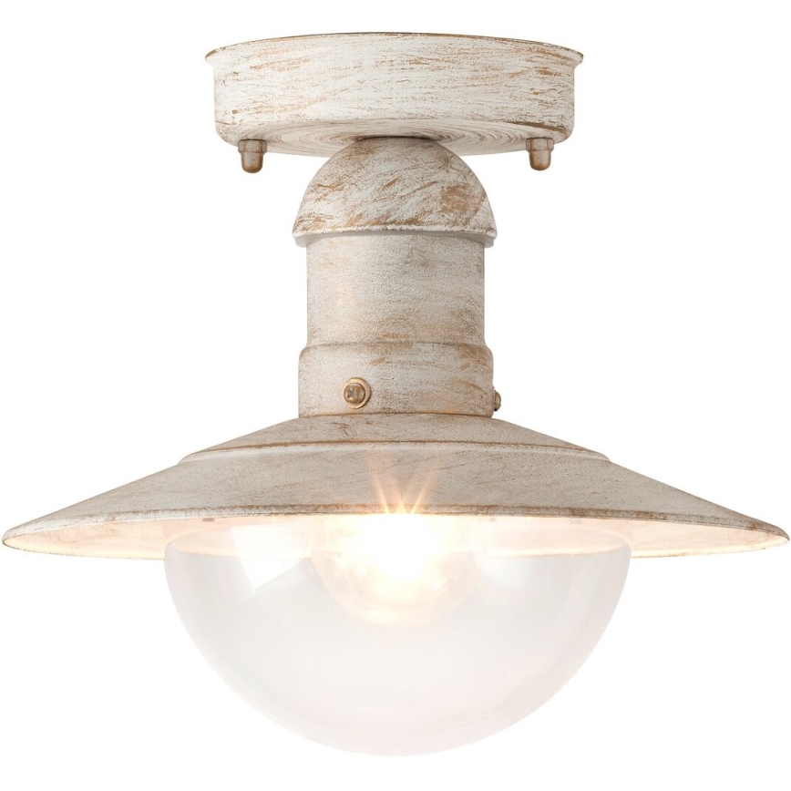 Brilagi - Plafoniera da esterno MOLDE 1xE27/60W IP44 bianco/patina