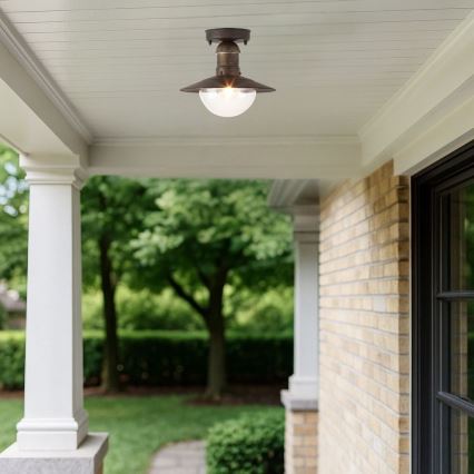 Brilagi - Plafoniera da esterno MOLDE 1xE27/60W IP44 bronzo/patina