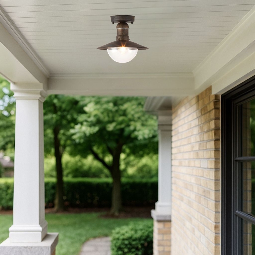 Brilagi - Plafoniera da esterno MOLDE 1xE27/60W IP44 bronzo/patina