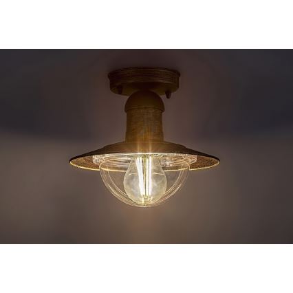 Brilagi - Plafoniera da esterno MOLDE 1xE27/60W IP44 bronzo/patina