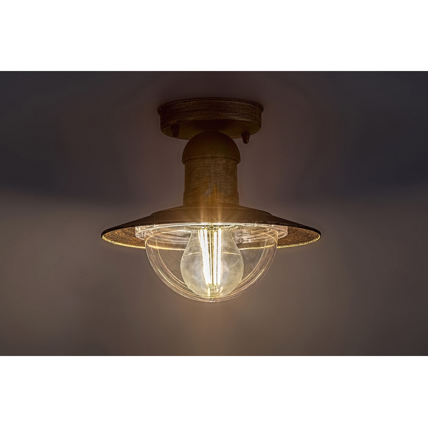 Brilagi - Plafoniera da esterno MOLDE 1xE27/60W IP44 bronzo/patina
