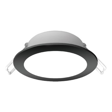 Brilagi - Plafoniera da incasso per bagno a LED 9W/230V 3000K nera IP65