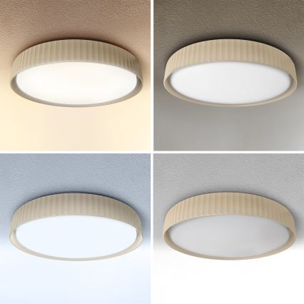 Brilagi - Plafoniera LED dimmerabile LUCIA LED/60W/230V 3000-6500K Ø 59 cm beige + telecomando