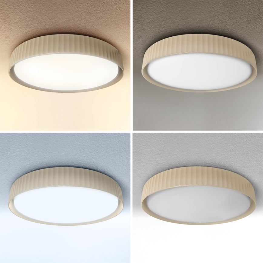 Brilagi - Plafoniera LED dimmerabile LUCIA LED/60W/230V 3000-6500K Ø 59 cm beige + telecomando