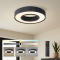 Brilagi - Plafoniera da soffitto dimmerabile a LED LUMIX LED/48W/230V 3000-6000K nero Ø 50 cm + telecomando