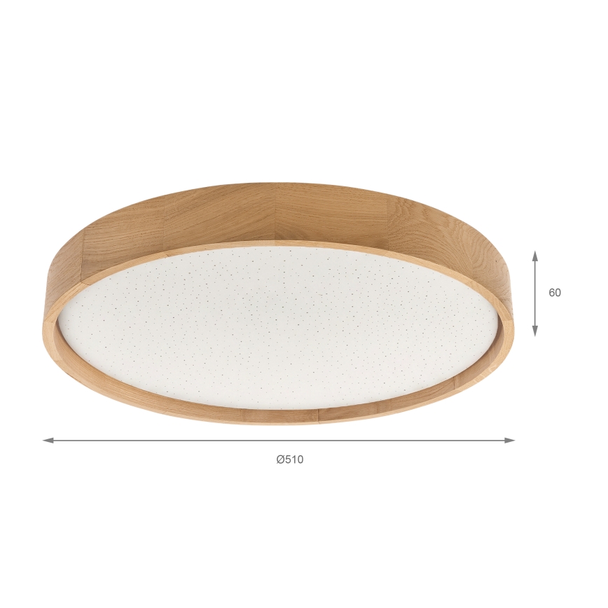 Brilagi - Plafoniera LED dimmerabile MANAROLA SMART STARS LED/36W/230V 3000-6000K Wi-Fi Tuya Beacon Ø 51 cm + telecomando