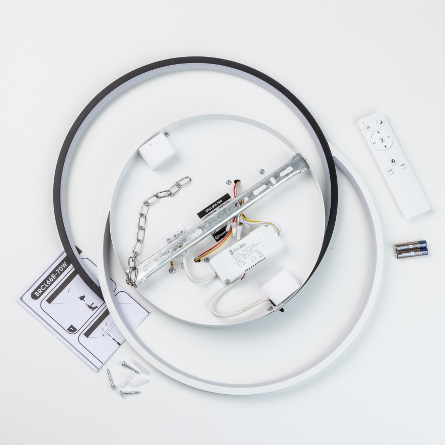 Brilagi - Plafoniera LED dimmerabile VELO XL LED/83W/230V 3000-6500K 46,7x59,5 cm + telecomando