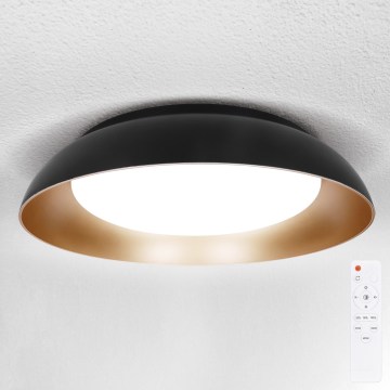 Brilagi - Plafoniera da soffitto dimmerabile ALVA LED/48W/230V 3000-6500K Ø 51 cm nera + telecomando