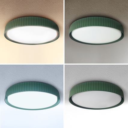 Brilagi - Plafoniera LED dimmerabile LUCIA LED/48W/230V 3000-6500K Ø 41 cm verde + telecomando
