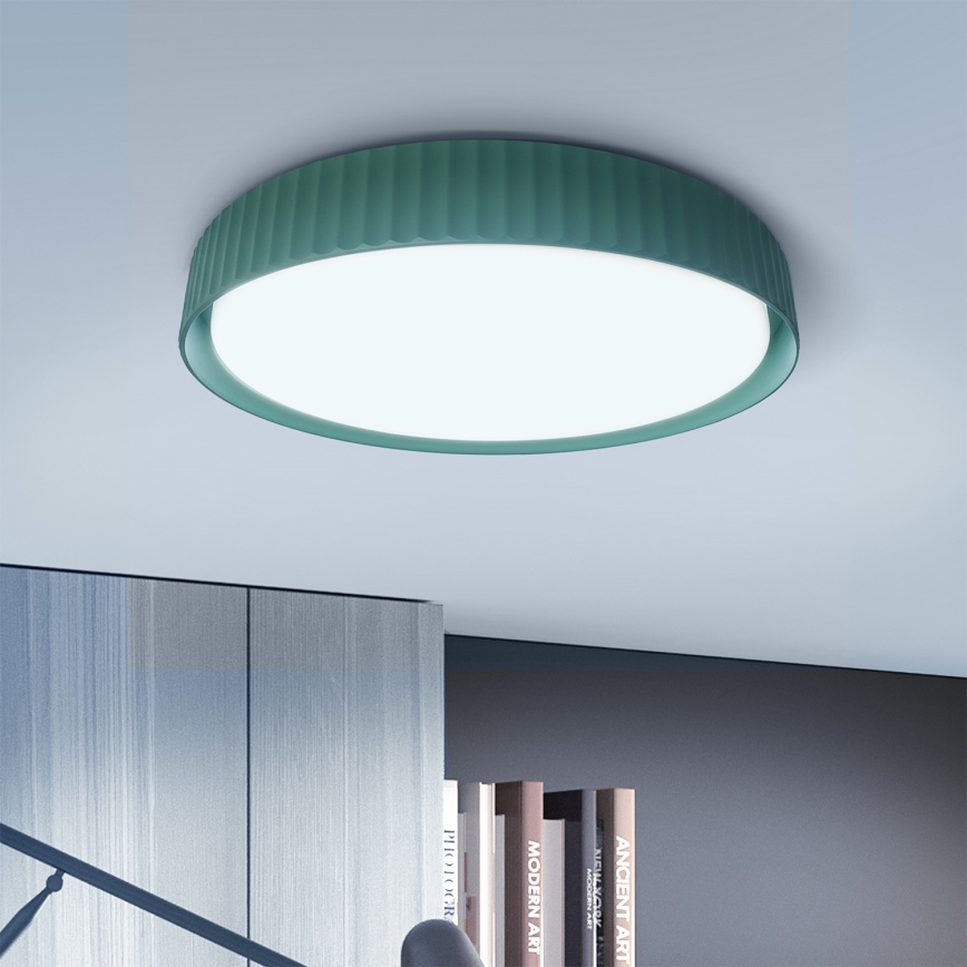 Brilagi - Plafoniera LED dimmerabile LUCIA LED/48W/230V 3000-6500K Ø 41 cm verde + telecomando