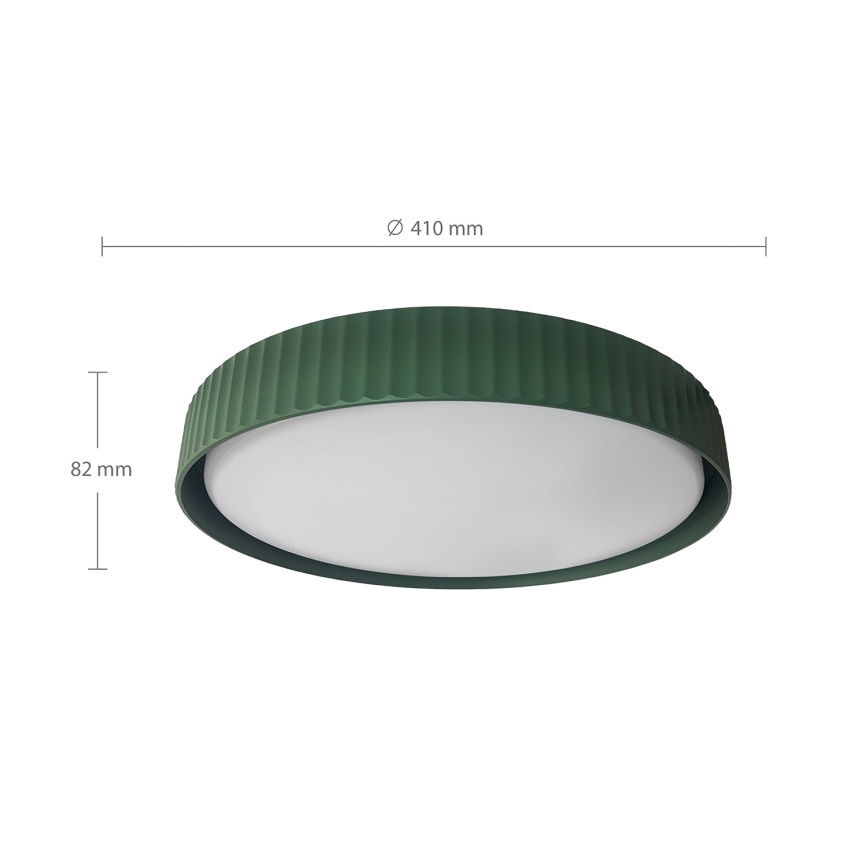 Brilagi - Plafoniera LED dimmerabile LUCIA LED/48W/230V 3000-6500K Ø 41 cm verde + telecomando