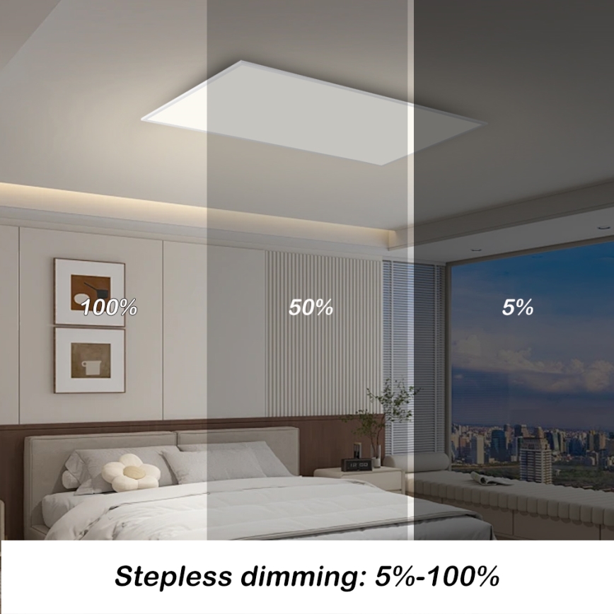Brilagi - Plafoniera LED dimmerabile SLIMFRAME LED/80W/230V 120x60 cm 3000-6000K bianco + telecomando