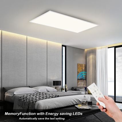 Brilagi - Plafoniera LED dimmerabile SLIMFRAME LED/80W/230V 120x60 cm 3000-6000K bianco + telecomando