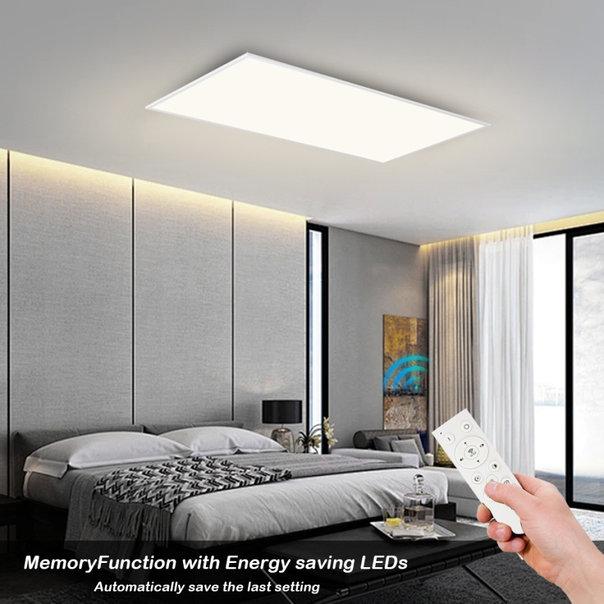 Brilagi - Plafoniera LED dimmerabile SLIMFRAME LED/80W/230V 120x60 cm 3000-6000K bianco + telecomando