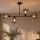Brilagi - Plafoniera da soffitto DIOR 4xE27/60W/230V nero/grigio fumé