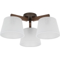 Brilagi - Plafoniera da soffitto LATTE 3xE27/60W/230V pino/bianco