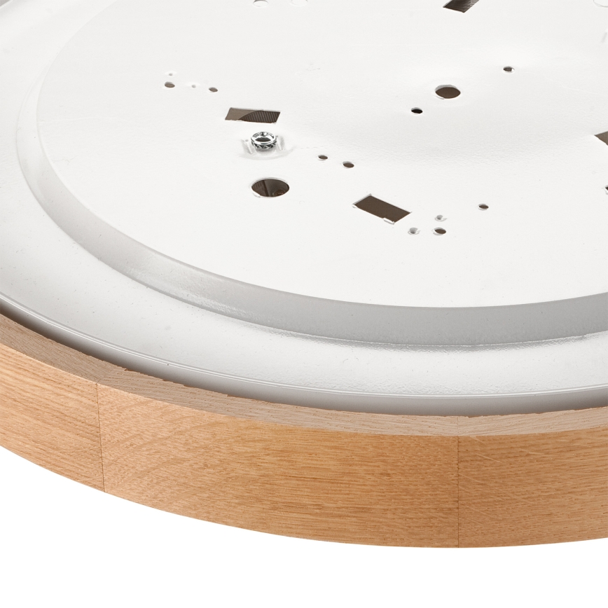 Brilagi - Plafoniera LED RGBW dimmerabile CARVALHO 3xE27/15W/230V 2700-6500K Wi-Fi rovere Ø 47,5 cm