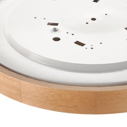 Brilagi - Plafoniera LED RGBW dimmerabile CARVALHO 3xE27/9W/230V 2700-6500K Wi-Fi rovere Ø 47,5 cm