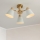 Brilagi - Plafoniera da soffitto LUND WOOD 3xE27/40W/230V Ø 50 cm legno di hevea
