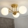 Brilagi - Plafoniera da soffitto MALIVA 3xE14/15W/230V oro/bianco