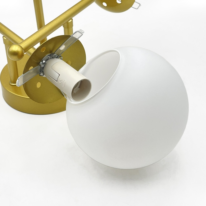 Brilagi - Plafoniera da soffitto MALIVA 3xE14/15W/230V oro/bianco