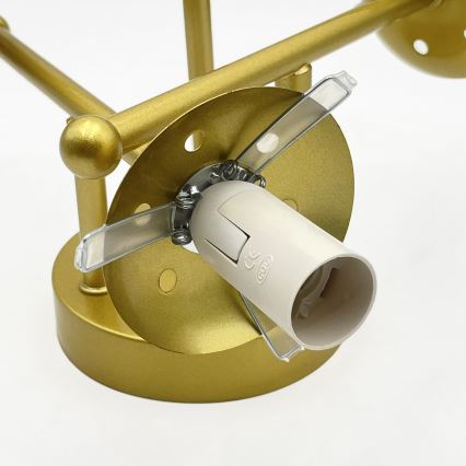 Brilagi - Plafoniera da soffitto MALIVA 3xE14/15W/230V oro/bianco