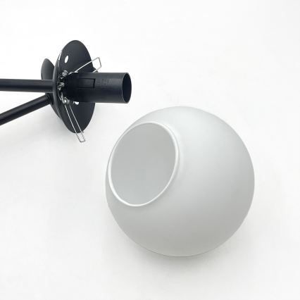 Brilagi - Plafoniera da soffitto MALIVA 4xE14/15W/230V nero/bianco