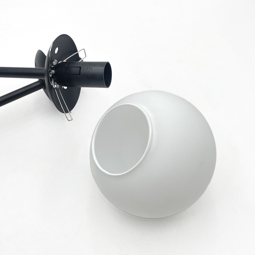 Brilagi - Plafoniera da soffitto MALIVA 4xE14/15W/230V nero/bianco