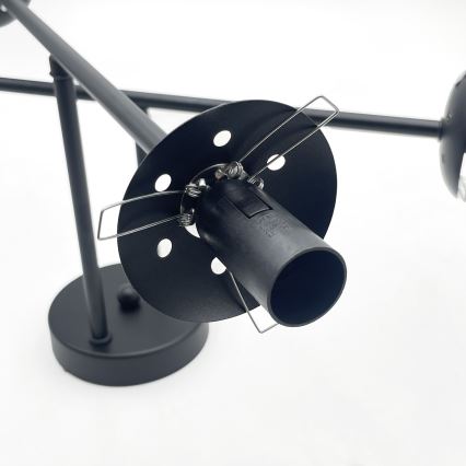 Brilagi - Plafoniera da soffitto MALIVA 4xE14/15W/230V nero/bianco