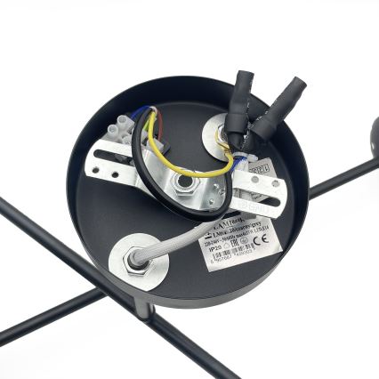 Brilagi - Plafoniera da soffitto MALIVA 4xE14/15W/230V nero/bianco