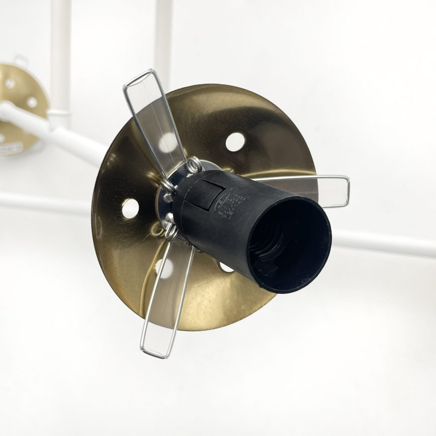 Brilagi - Plafoniera da soffitto MALIVA 4xE14/15W/230V oro/bianco