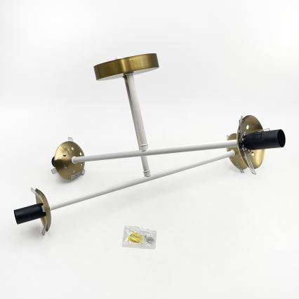 Brilagi - Plafoniera da soffitto MALIVA 4xE14/15W/230V oro/bianco